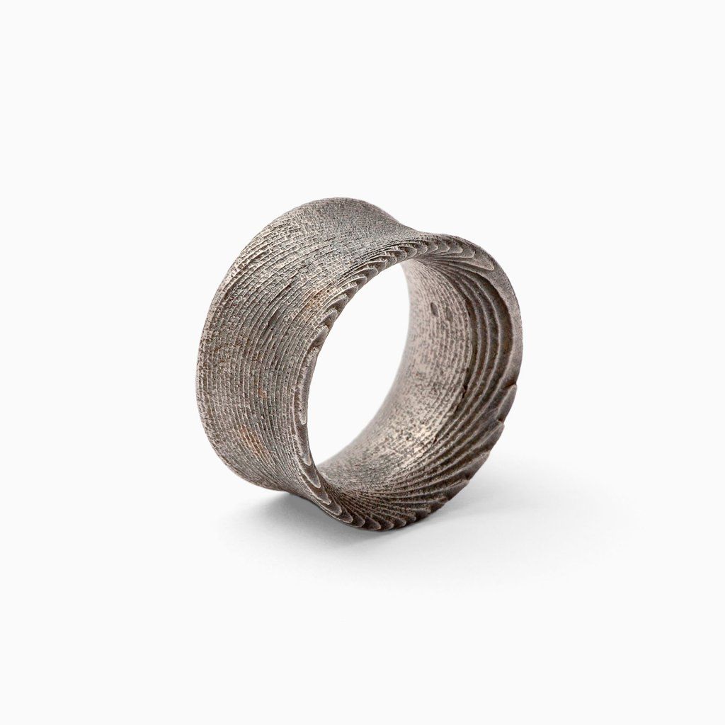 Ring Egoist - patinated silver