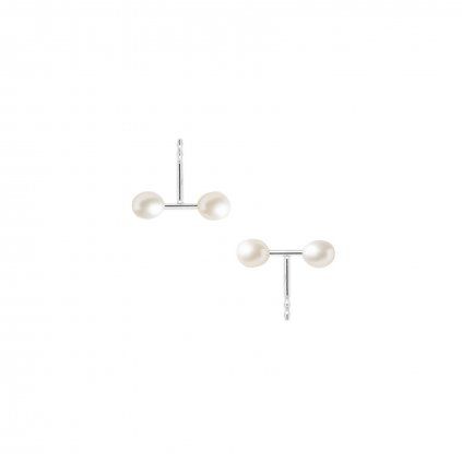 Náušnice Pearl Dumbbell