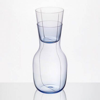 Linea Pura Drinking Glass Set Blue