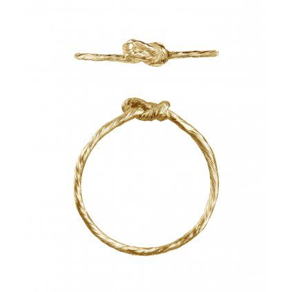 Polívková Twisted prsten 11 pozlacené žlutým zlatem stříbro 1900 Kč