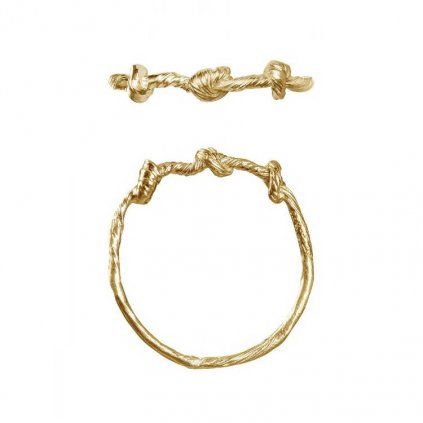 Ring Twisted 03 gold-plated