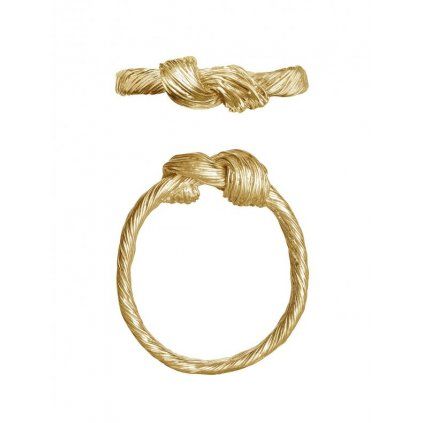 Ring Twisted 25 gold-plated