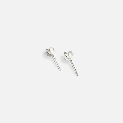 Earrings Pirk S simple Silver