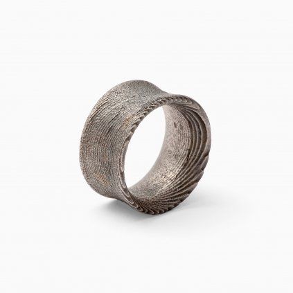 Ring Egoist - patinated silver