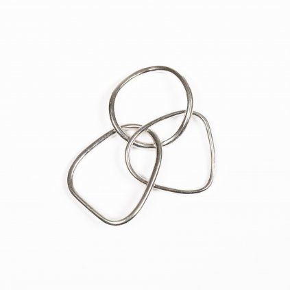 Ring Birth silver - three rings connected