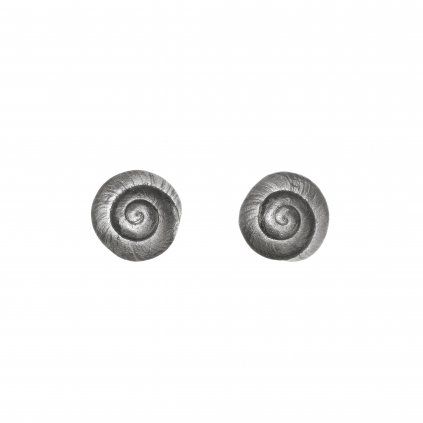 Earrings Snail big black