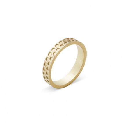 Ring Printi Repro 4 mm gold-plated