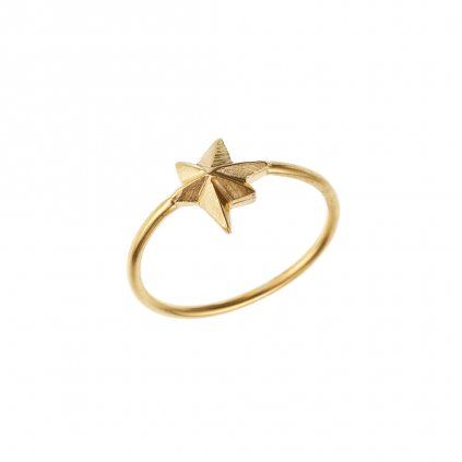 Ring Big Star gold plated
