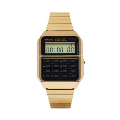 Casio retro big gold watches