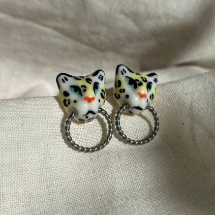 Earrings Big Cats Levhart