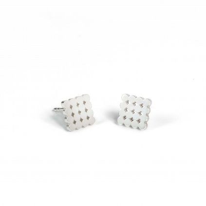 Earrings 4x4 - silver