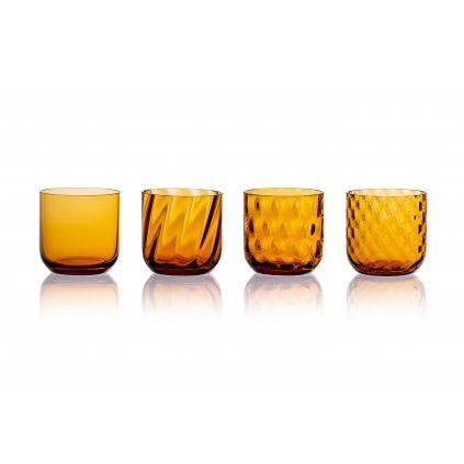 Křišťálový svícen amber