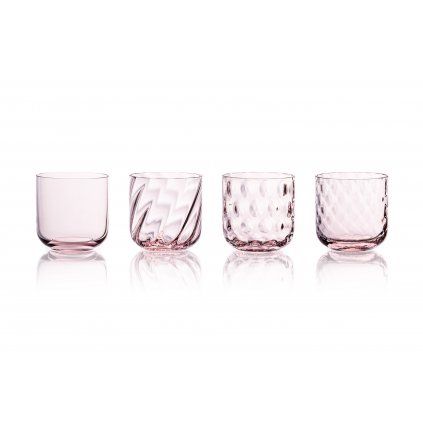 Crystal candleholder pink