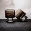 Cube whisky glass smoke