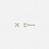 Earrings Pirk S simple Silver