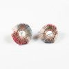 Earrings Deep blue red