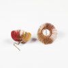 Earrings Deep Yellow Red