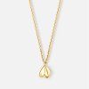 Necklace Pirk - S short gold plated