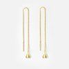 Earrings Pirk - S chain gold plated