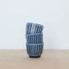 Mercury latté cup blue stripes