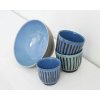 Mercury latté cup green stripes
