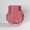 Wooden vase small pink