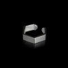 ear cuff hexagon silver (1)