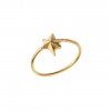 Ring Big Star gold plated