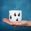 Cup Relic cappuccino hearts - platinum