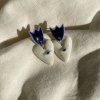 Earrings Medieval Eye blue