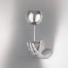 Bubble Glass Wine Set of 2 pcs silver