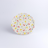 Plate Dicks yellow - red