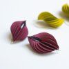 Earrings Paper purple large
