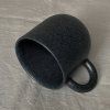 Cup with handle navy black