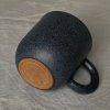 Cup with handle navy black