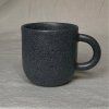 Cup with handle navy black