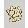 Drops 3D Wallpaper Gold