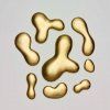 Drops 3D Wallpaper Gold
