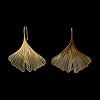 nausnice ginkgo pozlaceno