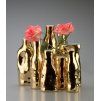 Porcelánová vázá bíla Abstract Vase Gold qubus