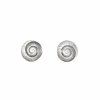Náušnice Printi Snail big rhodium