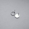 1. L circle studs