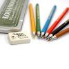 Set of crayons with eraser